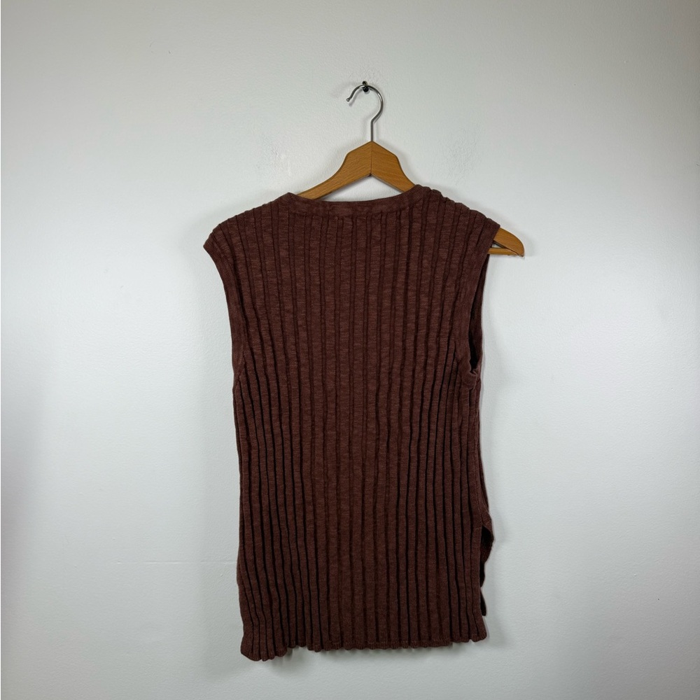 Free People Veda Sweater Skirt & Vest Set Chocolate Brown - Picture 6 of 10